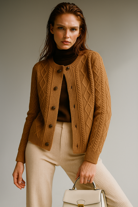 Anna - Cable Knit Cardigan
