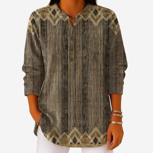 Vintage Striped Tunic blouse