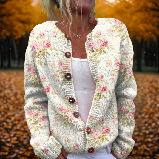 Jessie - Flower Art Cardigan